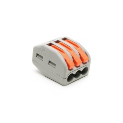 Wago 222-413 Compact splicing connector; 3-conductor terminal block